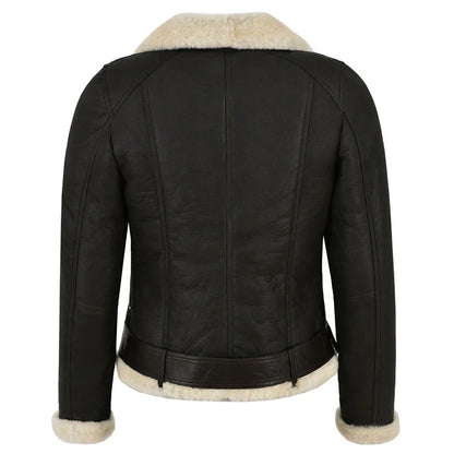 Womens Shearling Bomber Jacket