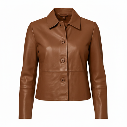 Womens_Brown_Leather_Shirt-coreflexind