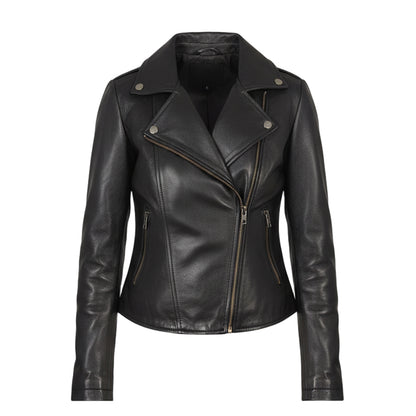 Dámská kožená motocyklová bunda