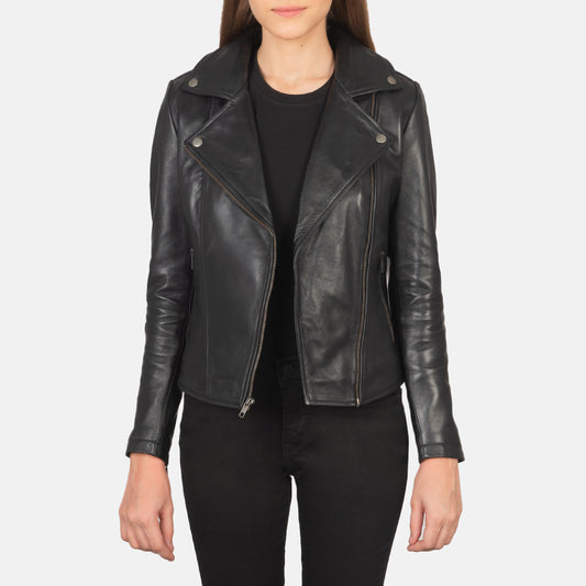 Womens Leather Motorcycle Jacket