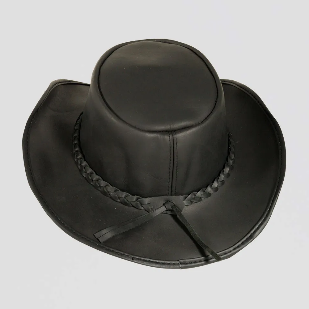 Womens Leather Outback Hat