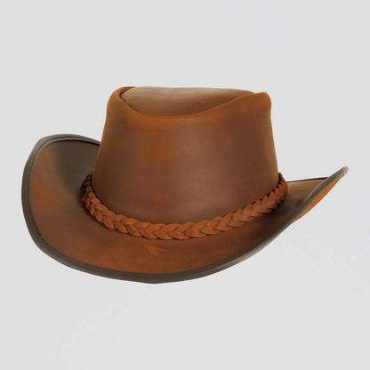 Womens Leather Outback Hat