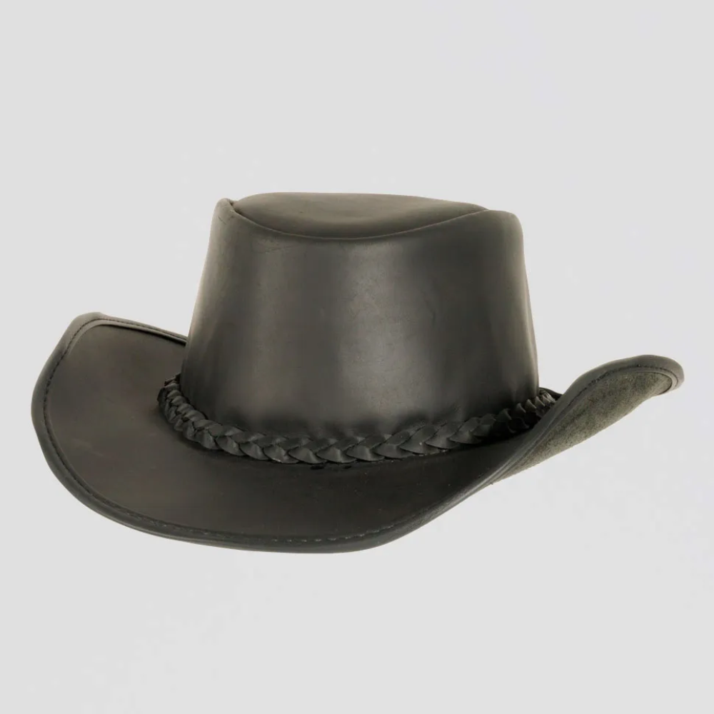 Womens Leather Outback Hat