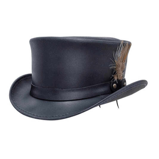 Womens Leather Top Hat with LT Hat Band - CoreFlexInd
