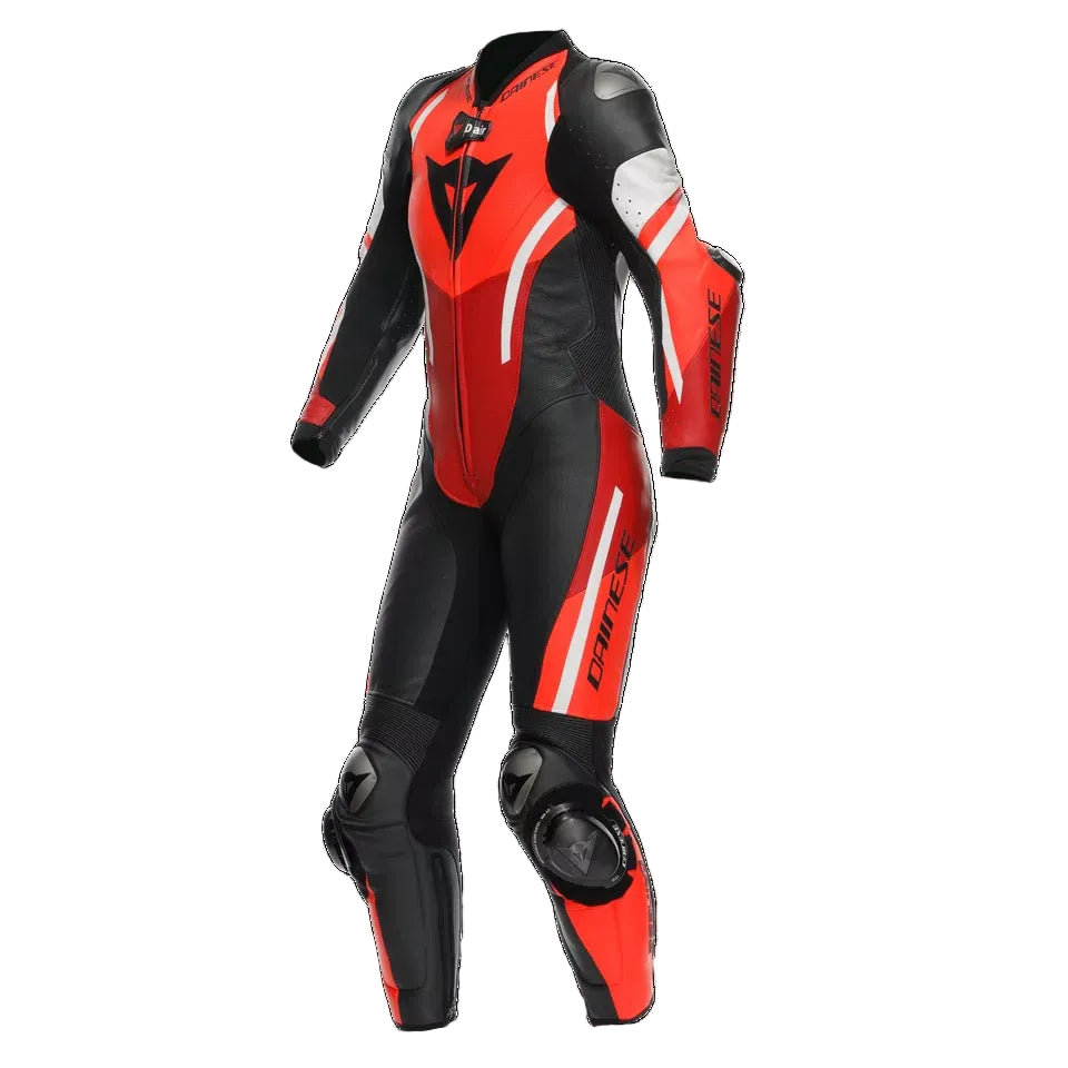 Traje de cuero para motociclista mujer 