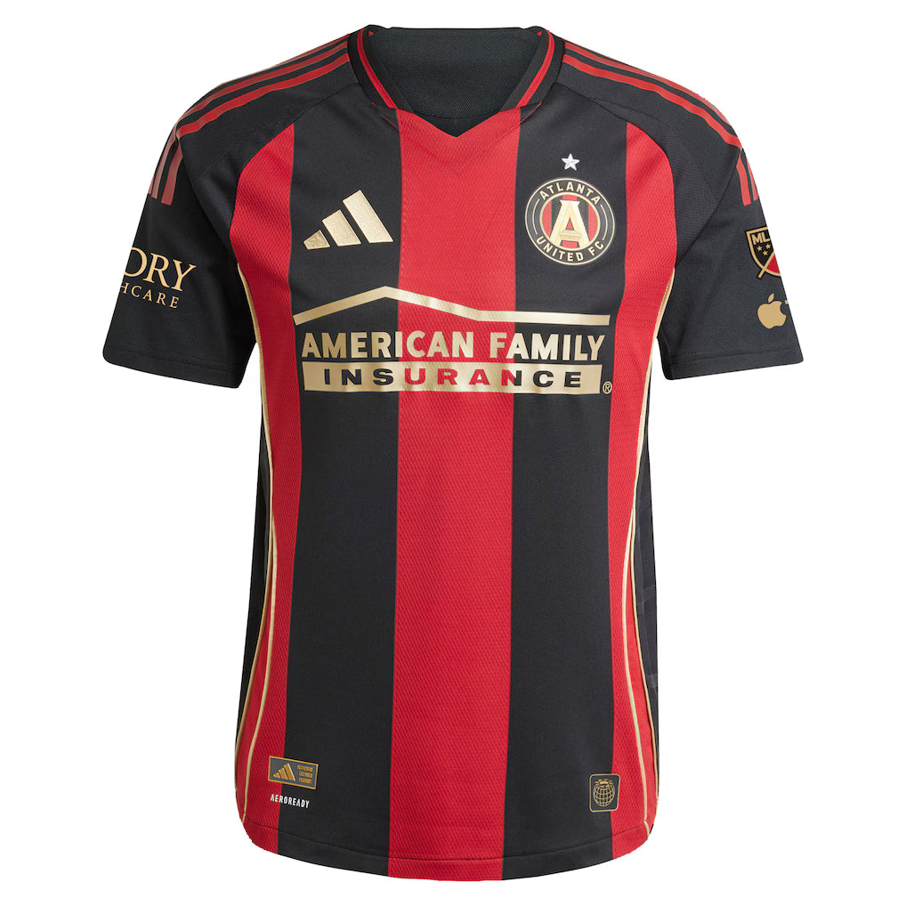 Men's Atlanta United FC adidas Black Home 2025 The Connector Authentic Kit