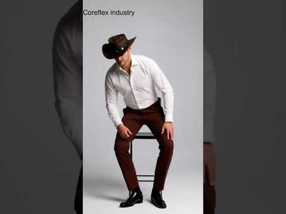 Leather Western Cowboy Hat