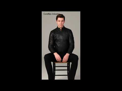 Mens Leather Biker Jacket