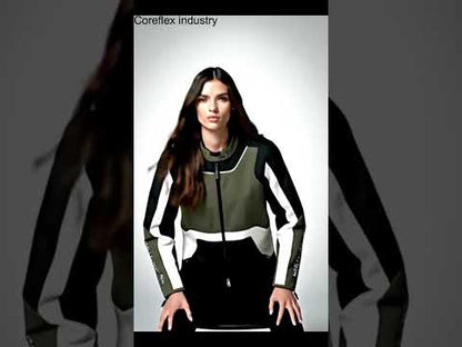 Women's Ace Mixed Leather Riding Jacket