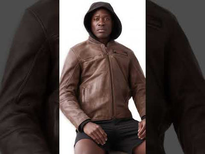 H-D Men's Ventura 3-IN-1 Midweight Leather Jacket, Brown