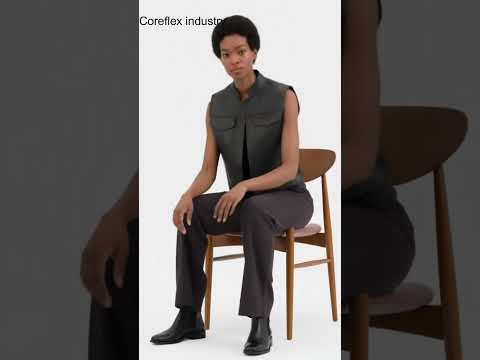 Black Leather Vest Womens