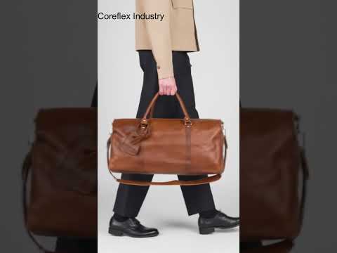 Brown Leather Duffle Bag