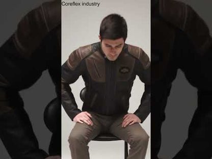 H-D Men's Leather Jacket Trostel Triple Vent System