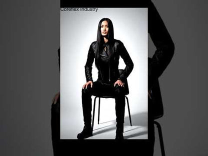 Biker Leather Trousers Womens