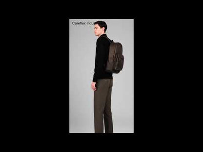 Dark Brown Leather Backpack