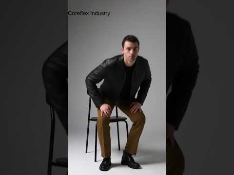 Long Sleeve Shirt With Leather Sleeves