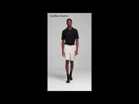 White Leather Shorts