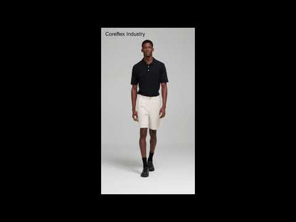 White Leather Shorts