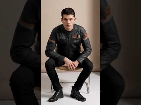 H-D Biker Genuine Leather Jacket