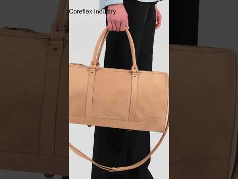 Unisex Columbus Weekender in Full Grain Vintage Cognac