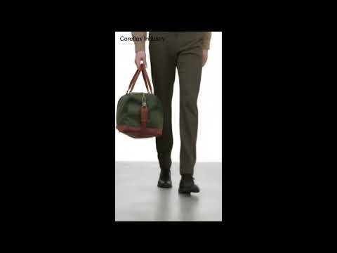 2 in 1 Garment Duffel Bag Leather