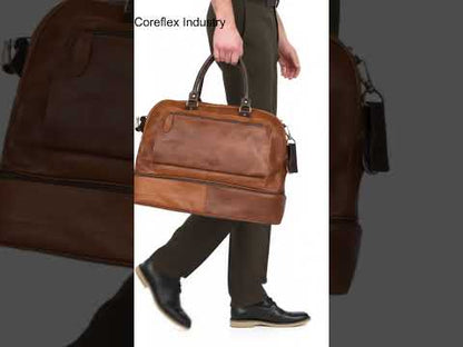 Small Leather Duffle Bag