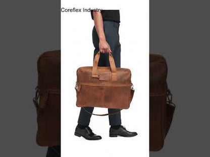 Classic Brown Leather Bag Holdall