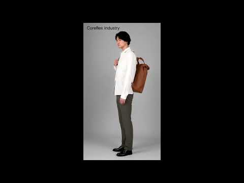 Brown Leather Vintage Style Roll Top Backpack