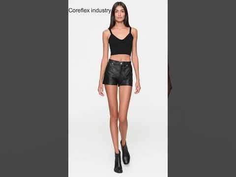 Leather Booty Shorts Women