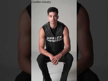 Harley-Davidsonin miesten tehdasnahkainen liivi 