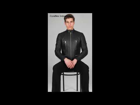 Mens Leather Riding Jacket