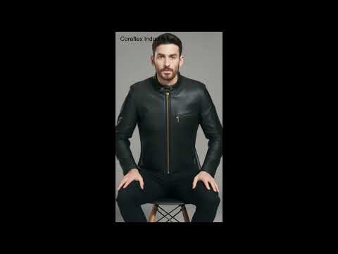 Model Ar Rayon Motorcycle Leather Jacket