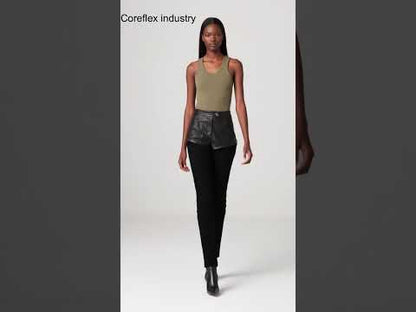 High Waisted Leather Shorts Women