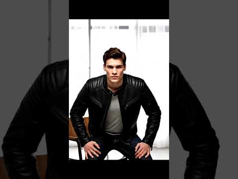 H-D Men's Embroidery Eagle Design Natural Leather Jacket