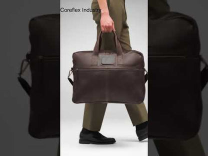 Classic Dark Brown Leather Bag Holdall