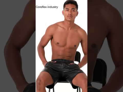 Faux Leather Biker Shorts