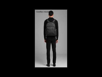 Classic Black Leather Backpack