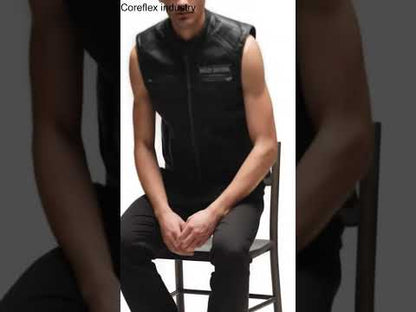 Harley-Davidson Men's H-D Passing Link Leather Vest