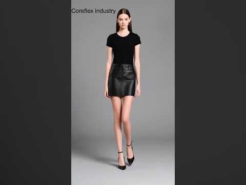 Sculpt Her Five Pocket Natural Leather Skirt