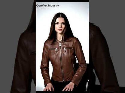 Women's Linden Leather Riding Jacket