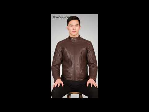 Damian Brown Leather Biker Jacket