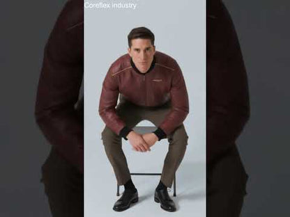 H-D  Blouson Leather Jacket 120th Anniversary dark brown