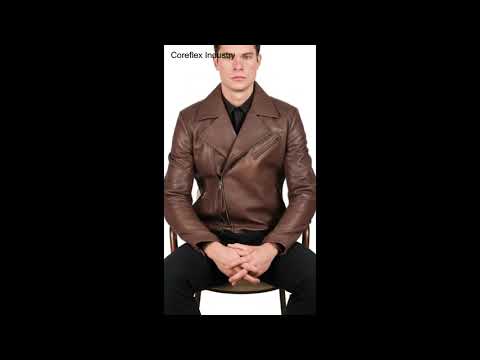 Raiden Brown Leather Biker Jacket