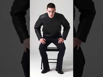 H-D Men's Leather Jacket Mechanic Black