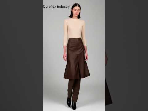 Brown Leather Skirt