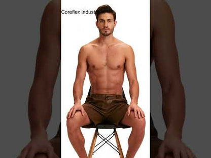 Brown Leather Shorts