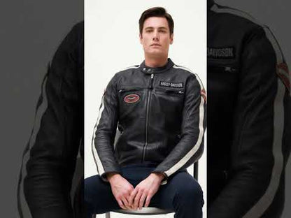 H-D Men's Command Mid-Weight Leather Jacket