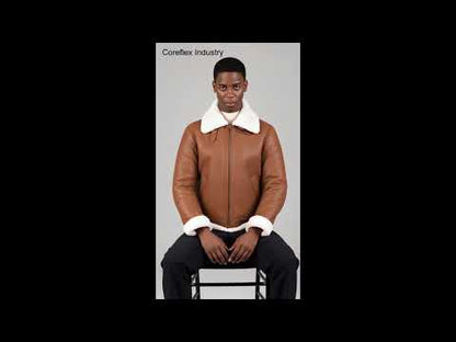 Shearling Aviator Jacket Mens