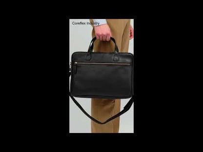 Black Leather Laptop Bag
