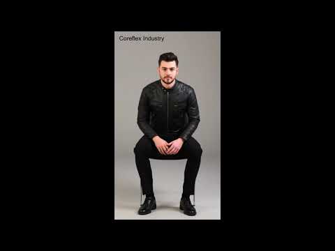 Mens Leather Racer Jacket